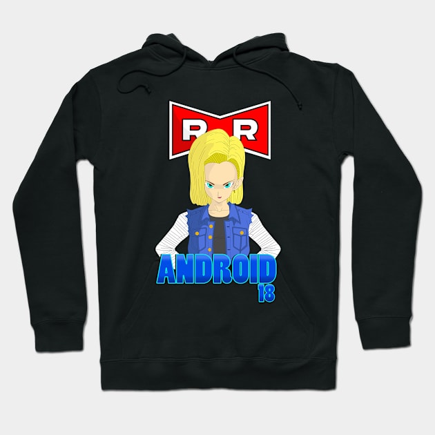 Dragonball Z Android 18 Hoodie by Dori